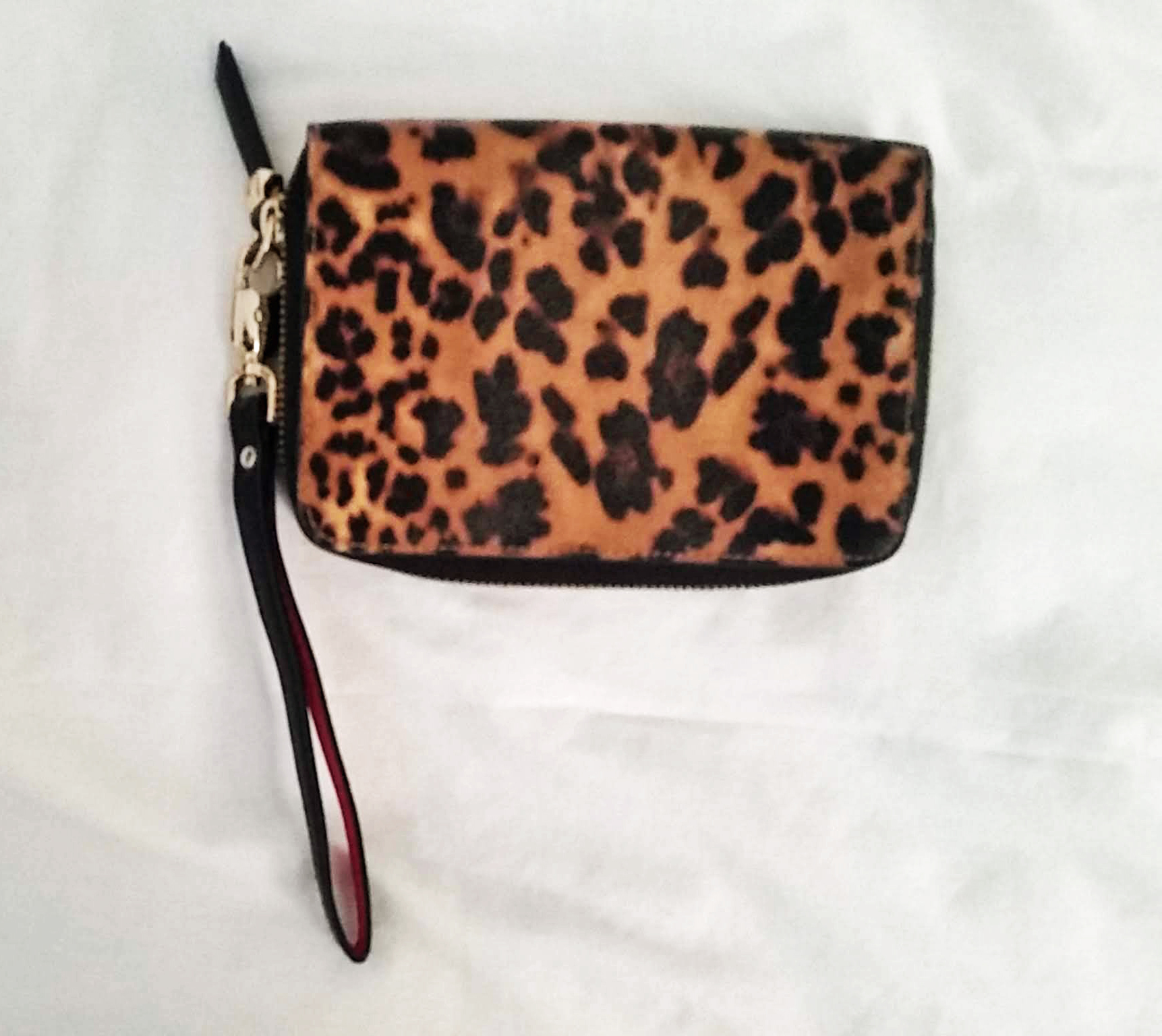 Leopard print wallet